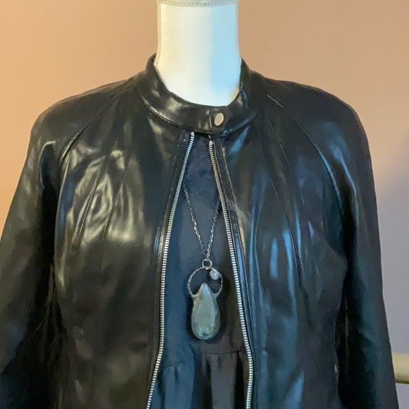 Avec les filles faux leather jacket M NWTs - Picture 3 of 9